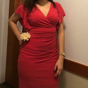 Lauren by Ralph Lauren hot pink dress